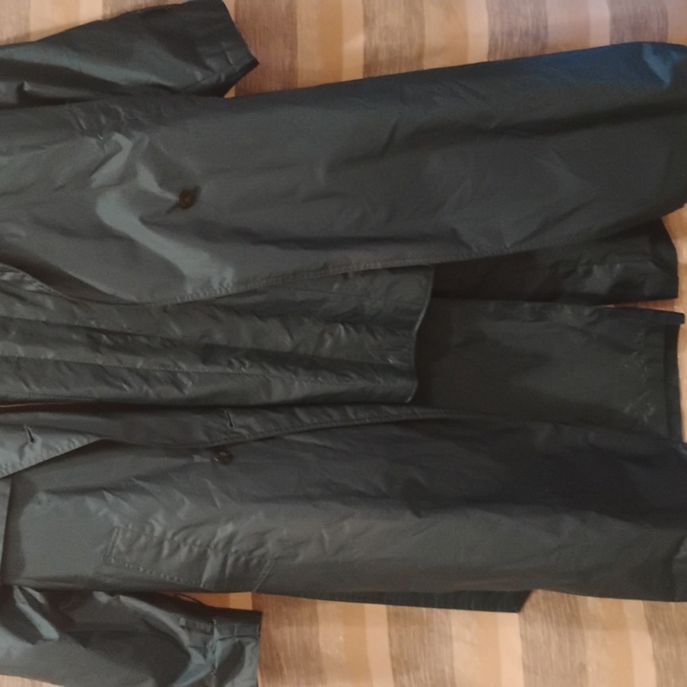 Essentials Deep Greentrench Coat - image 3